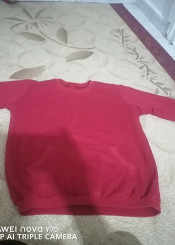 Erkek Gri Sweatshirt Fermuarlı - Görsel 2