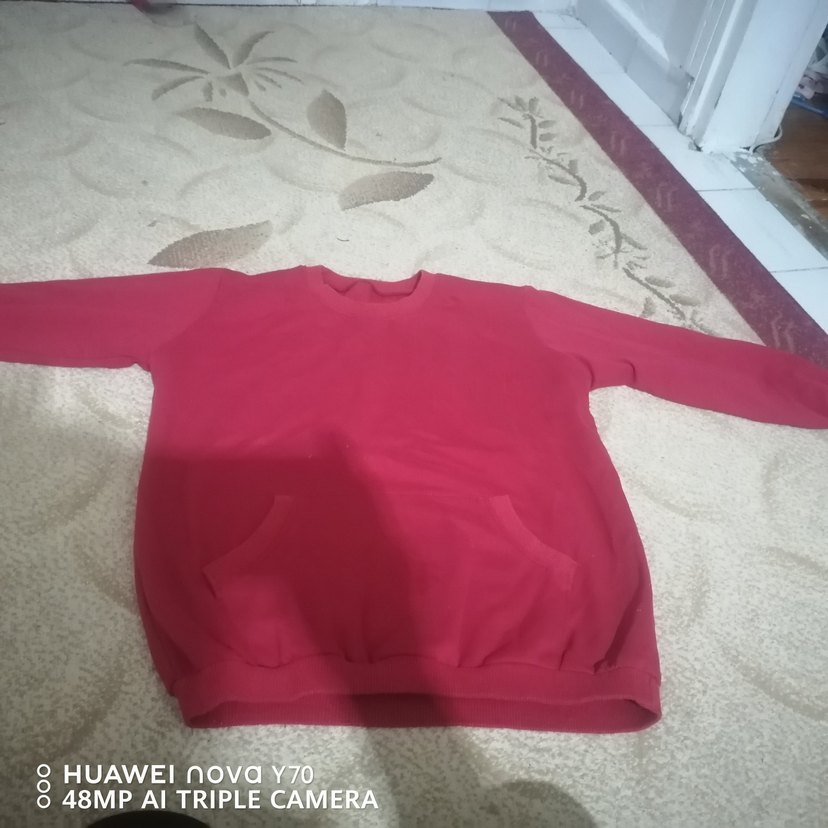 Erkek Gri Sweatshirt Fermuarlı - Görsel 2