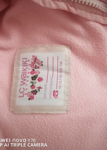 Kız Çocuk Pembe Fermuarlı Mont - Görsel 3