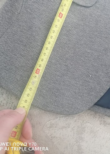 Gri Düğmeli Erkek Ceket - Görsel 5