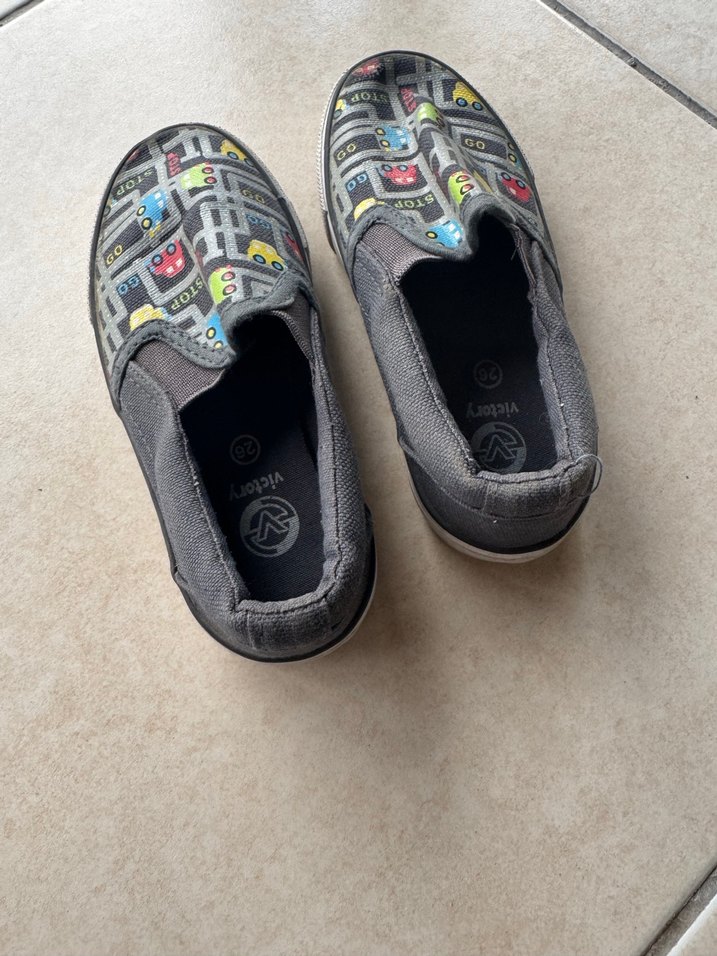 Gri Baskılı Erkek Çocuk Sneaker - Görsel 2