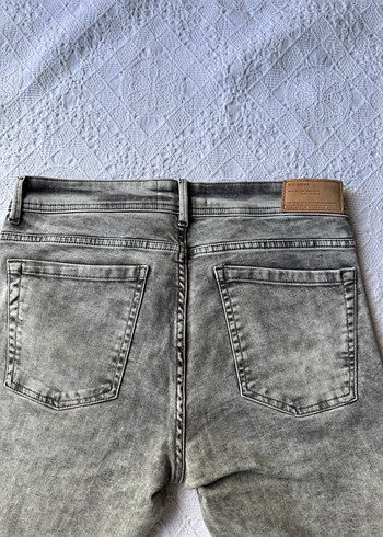 Pull&Bear Asit Yıkama Füme Slim Fit Jean - Görsel 5