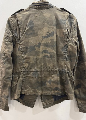 Colis Kamuflaj Desenli Kadın Denim Ceket - Görsel 3