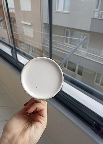 Renkli Kırmızı Desenli Seramik Kupa - Görsel 4