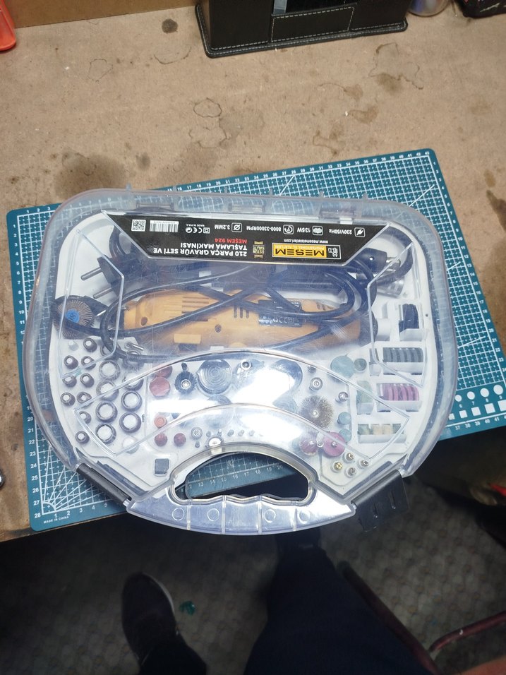 Sarı Mini Döner Matkap Seti - Görsel 2