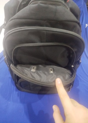 Siyah Erkek İş Sırt Çantası - Teknisyen Model - Görsel 3