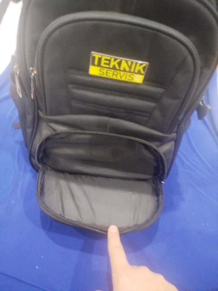 Siyah Erkek İş Sırt Çantası - Teknisyen Model - Görsel 2