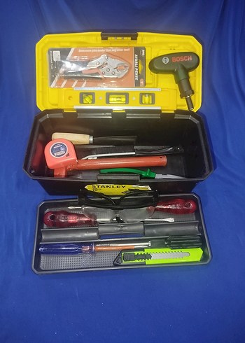 Sarı Stanley Alet Kutusu ve El Aletleri Seti - Görsel 8