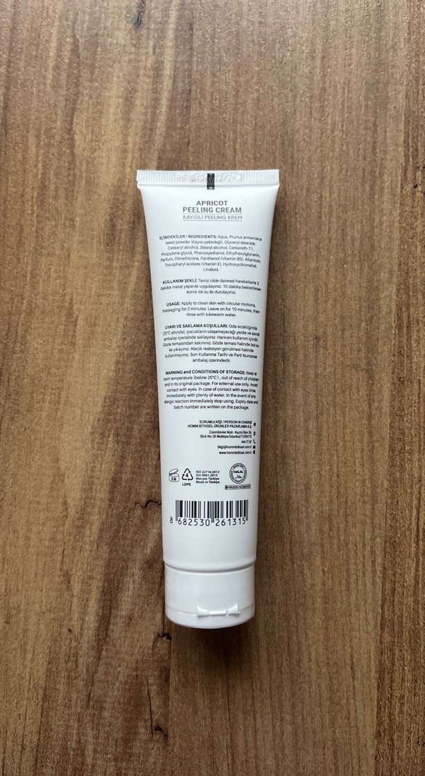Homm Kayısı Peeling Kremi 100 ml - Görsel 2