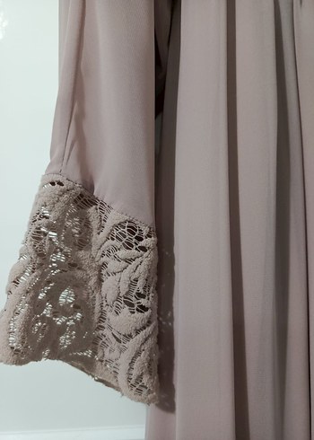 Toz pembe Uzun Kollu Salaş Kadın Elbise - Görsel 2