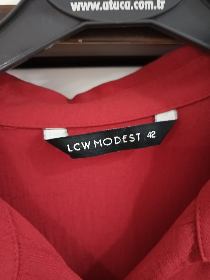 Bordo Kadın Uzun Kollu Salaş Tunik - Görsel 2