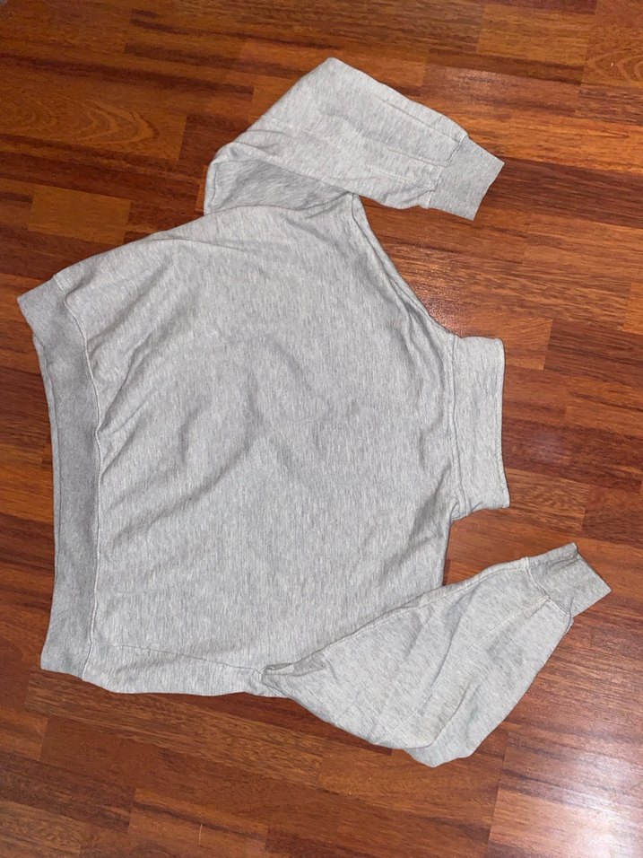 Gri Fermuarlı PULL&BEAR Kadın Sweatshirt - Görsel 3