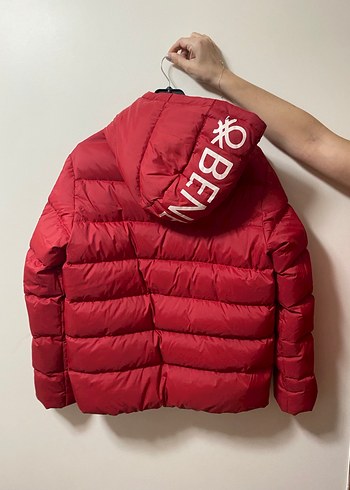 Benetton Kırmızı Unisex Kışlık Mont - Görsel 2