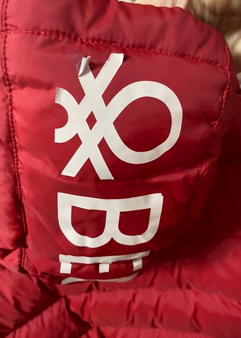 Benetton Kırmızı Unisex Kışlık Mont - Görsel 5