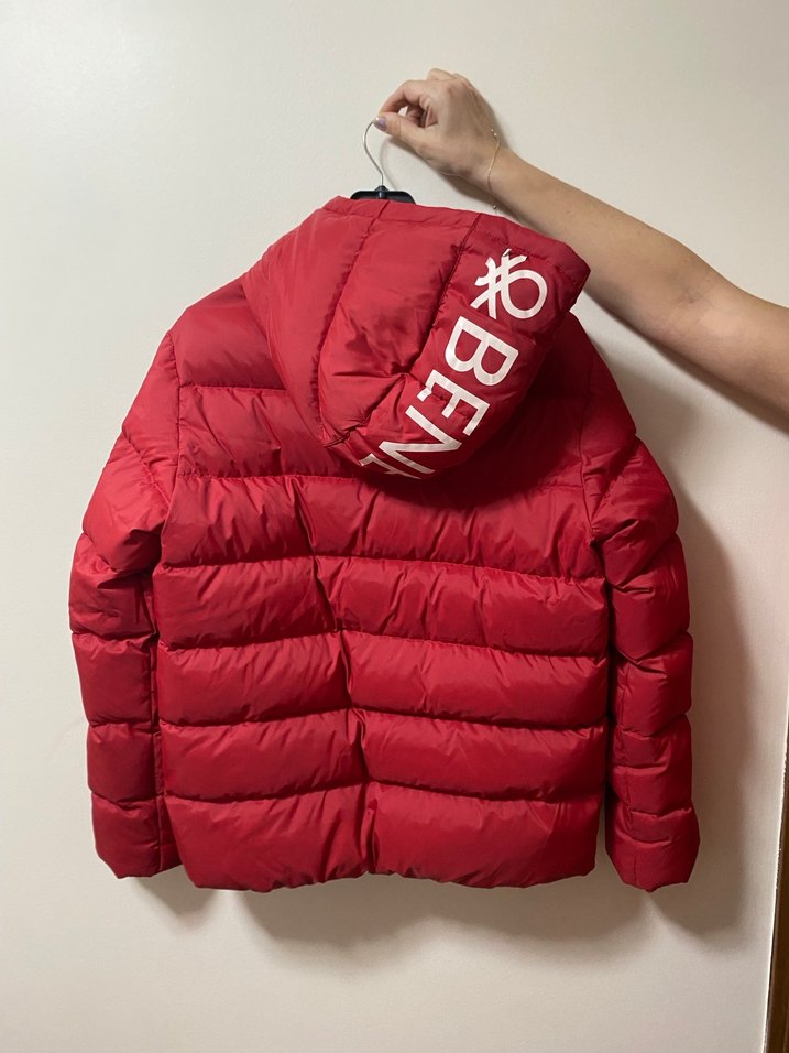 Benetton Kırmızı Unisex Kışlık Mont - Görsel 2
