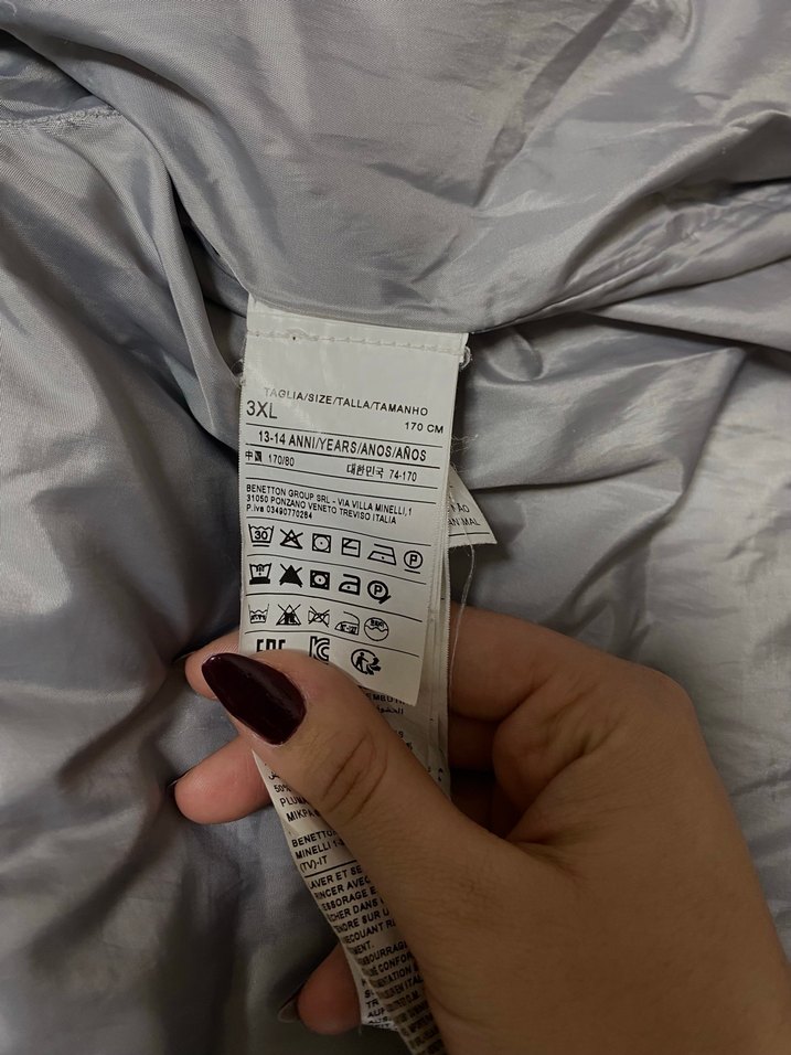 Benetton Kırmızı Unisex Kışlık Mont - Görsel 4