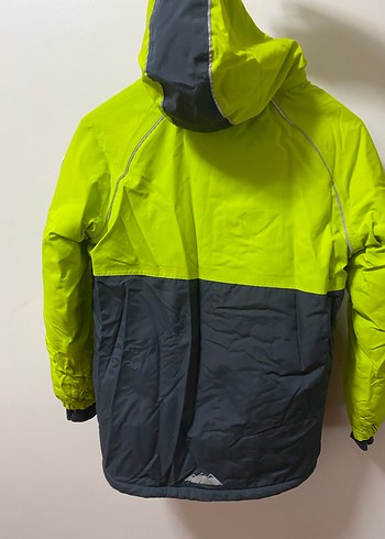 Erkek Çocuk Yeşil Fermuarlı Kar Montu - Görsel 2