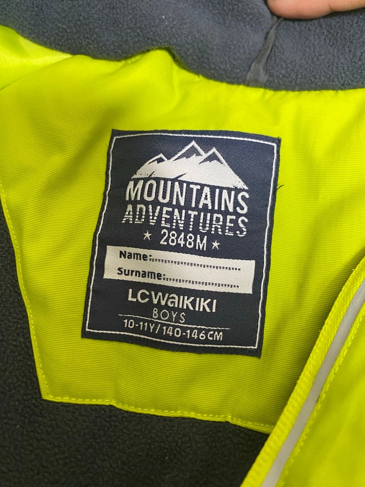 Erkek Çocuk Yeşil Fermuarlı Kar Montu - Görsel 3