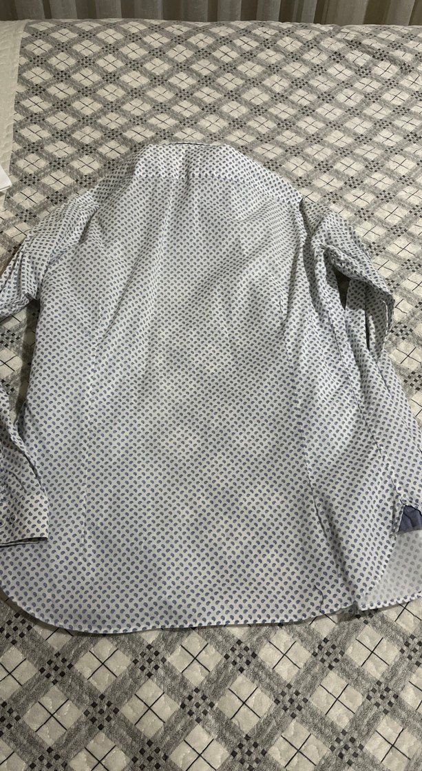 Düğmeli Gri Uzun Kollu Erkek Gömlek - Görsel 2