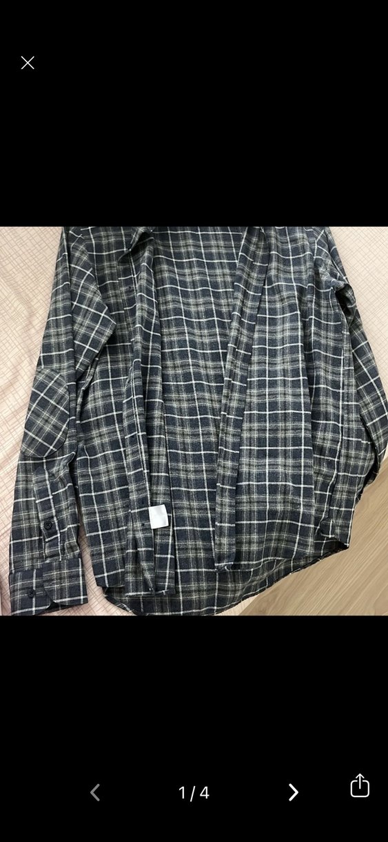 Gri Ekoseli Uzun Kollu Erkek Gömlek - Görsel 2