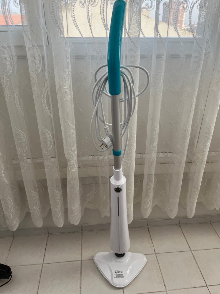 Beyaz ve gri elektrikli buhar makınesi - Görsel 2