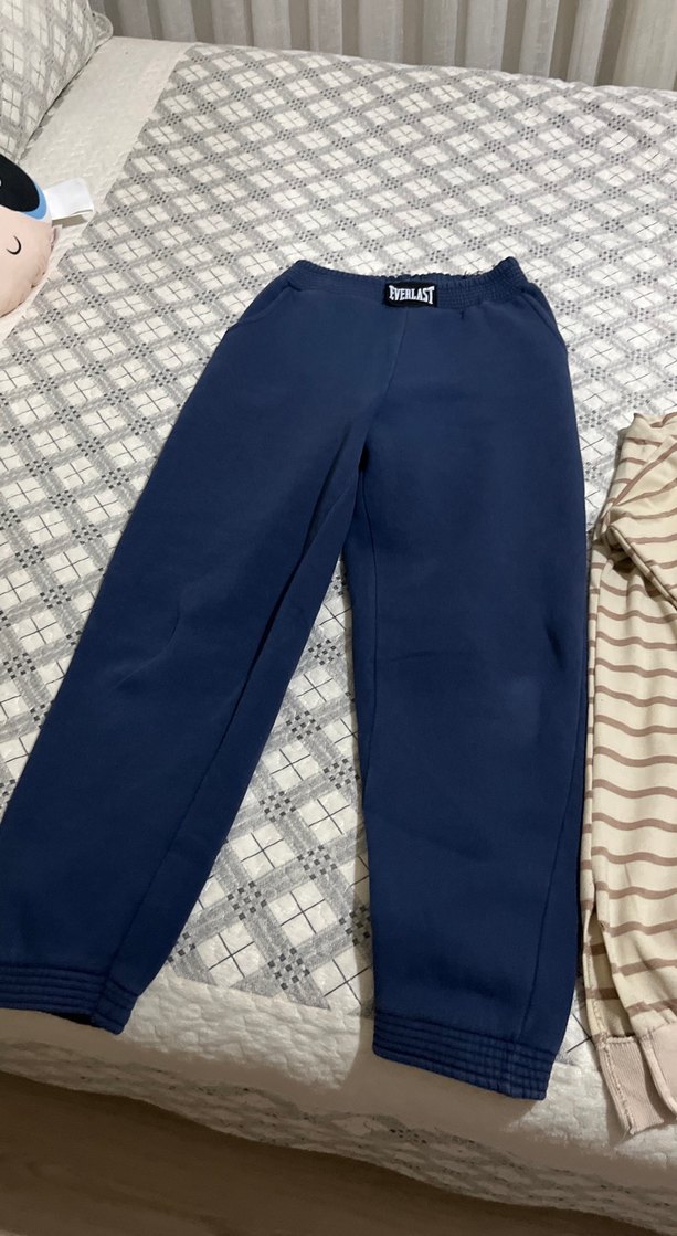 Kadın Mavi Bel Bantlı Rahat Eşofman - Görsel 2