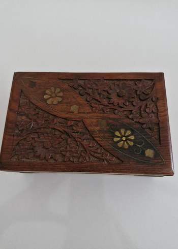 Oyma Desenli Ahşap Bulmaca Kutusu - Görsel 3