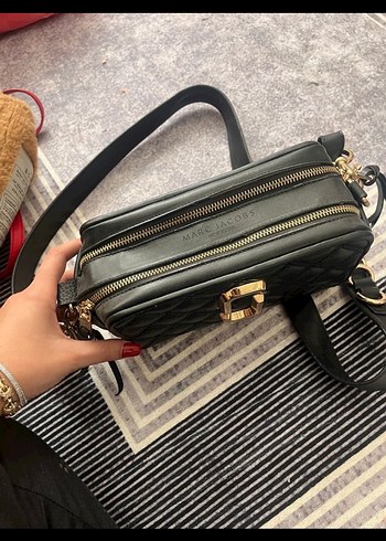 Siyah Deri Yılan Desenli Kadın Çapraz Çanta - Görsel 4