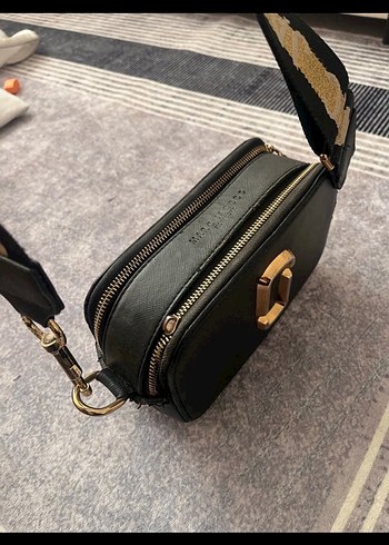 Siyah Deri Kadın Crossbody Çanta - Görsel 2