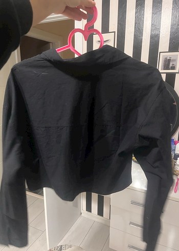 Düğmeli Siyah Kadın Gömlek - Görsel 2