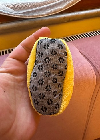 Bebek Sarı Nakışlı Sıcak Ev Terliği - Görsel 4