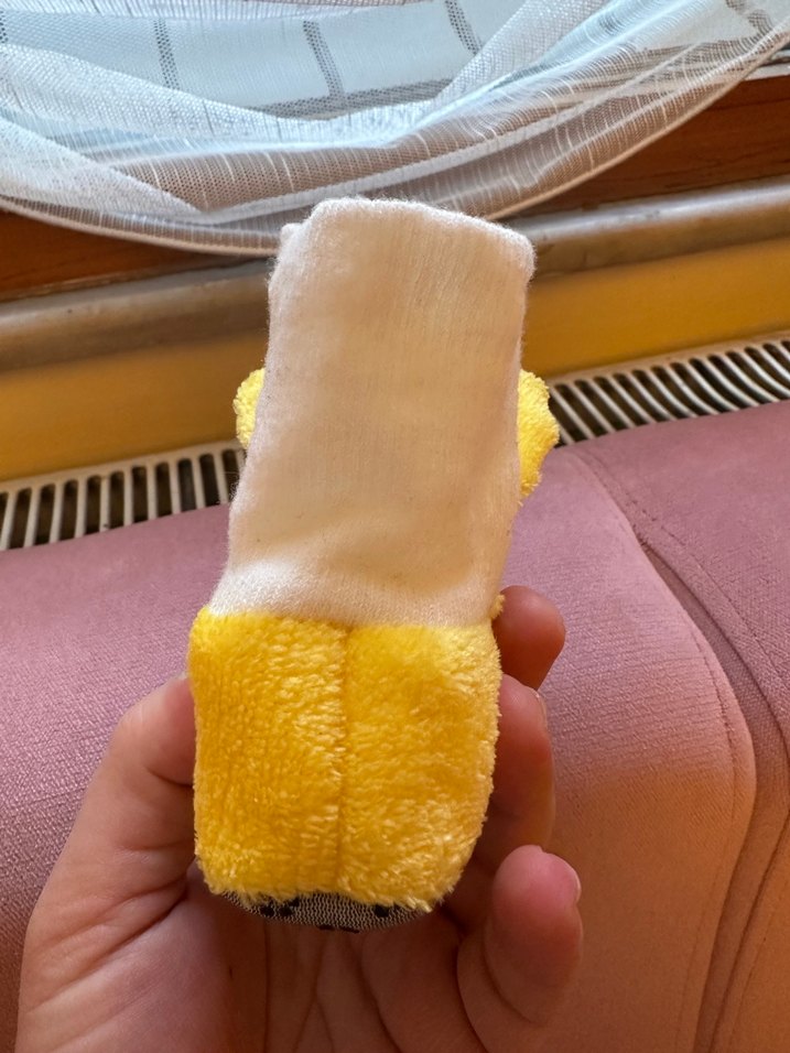 Bebek Sarı Nakışlı Sıcak Ev Terliği - Görsel 3