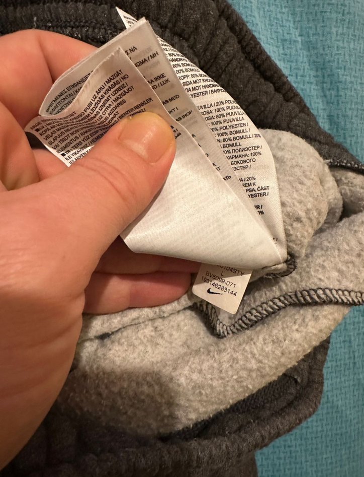 Nike Gri Erkek Jogger Eşofman Altı Fermuarlı - Görsel 4