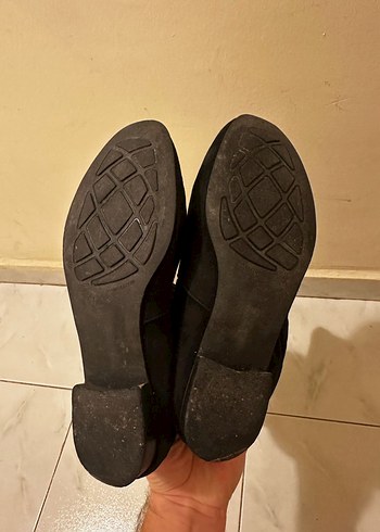 39 Siyah Süet Topuklu Kadın Dizüstü Çizme - Görsel 2