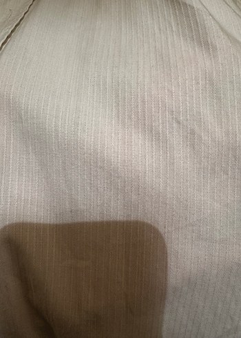 Düz beyaz fitilli gömlek - Görsel 6