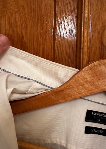 Düz beyaz fitilli gömlek - Görsel 3