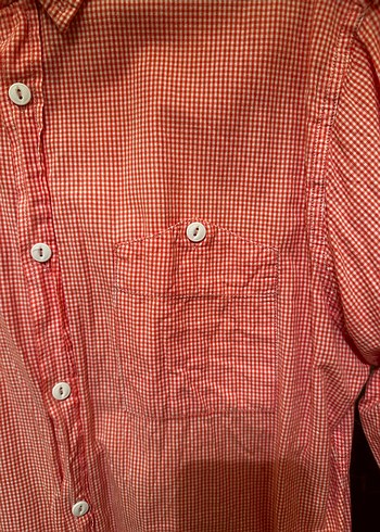 Mudo Düğmeli Pembe Erkek Keten Gömlek - Görsel 3