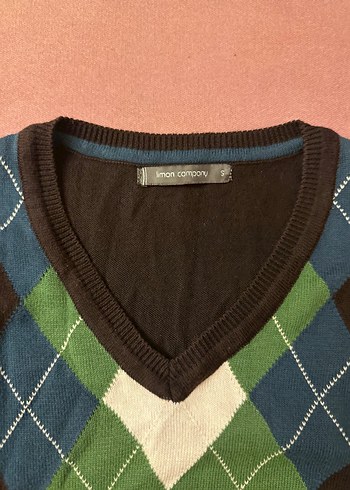 Erkek V Yaka Kahverengi Kazak - Görsel 2