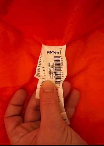 Turuncu Kapüşonlu Erkek bebek Mont - Görsel 5