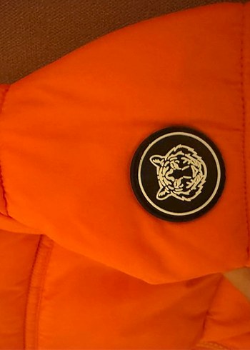 Turuncu Kapüşonlu Erkek bebek Mont - Görsel 7