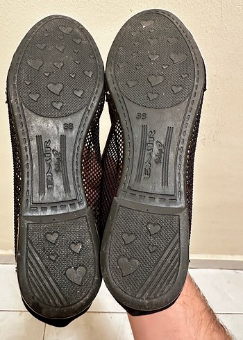 38 taş detaylı kenarları fileli babet - Görsel 4