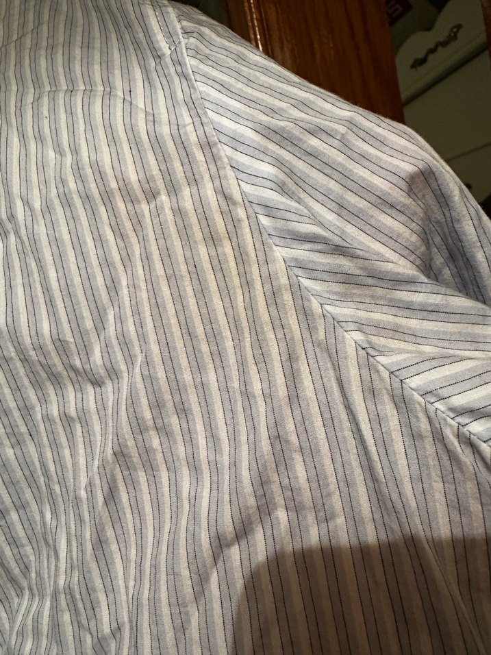 H&M marka çizgili uzun bayan gömlek - Görsel 4