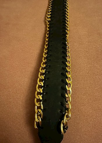 Zincir Detaylı Vintage Kadın Deri Kemer - Görsel 6