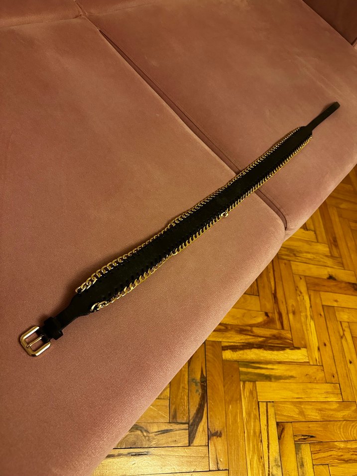 Zincir Detaylı Vintage Kadın Deri Kemer - Görsel 3