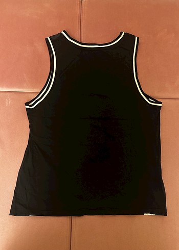 Siyah Baskılı Erkek Kolsuz Spor Tişört - Görsel 3