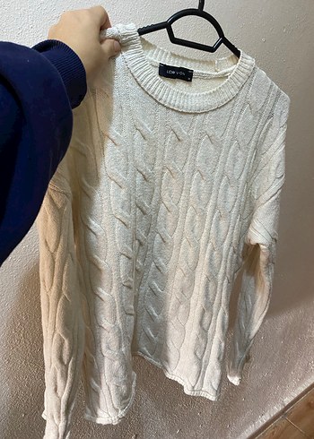 Gri Örgü Kadın Kazak, Rahat Kesim - Görsel 2