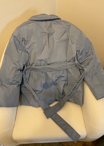 Gri Düğmeli Kadın Ceket - Görsel 2