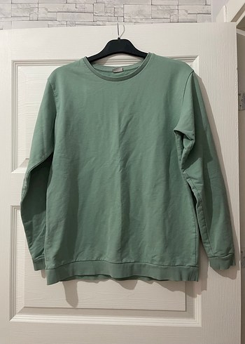 Kadın Pastel Yeşil Uzun Kollu Sweatshirt - Görsel 2