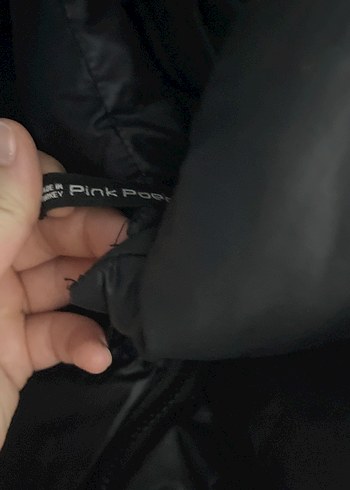 Kadın Siyah Deri Kışlık Mont - Görsel 3