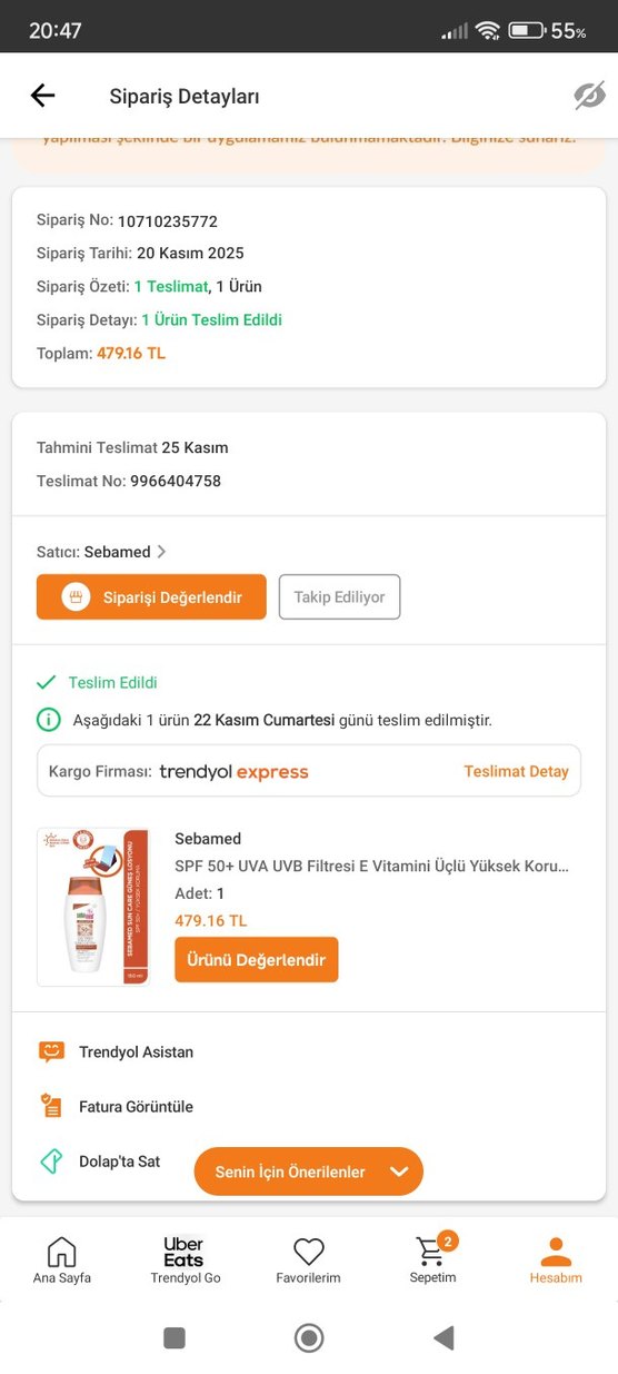 Sebamed Güneş Losyonu SPF 50+ - Görsel 2